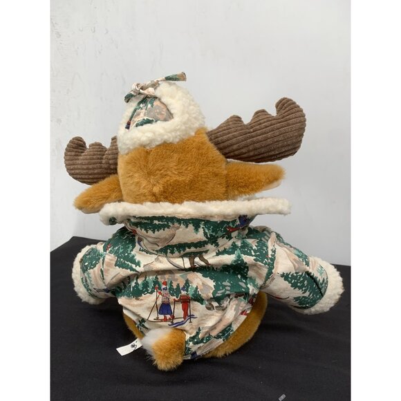 Vintage 1992 MAX the Moose Plush 21" Skiing Jacket Sherpa by Commonwealth - Picture 4 of 6